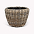 Kingscote Rattan Planter XL Grey
