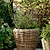 Elmhurst Rattan Planter on Wheels XXL Grey