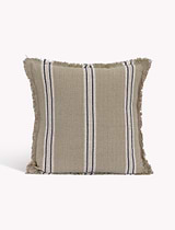 Saddlewood Cushion 50x50cm Ink Stripe