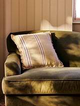 Saddlewood Cushion 50x50cm Ink Stripe
