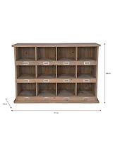 Chedworth 12 Shoe Locker Natural