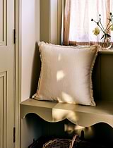 Saddlewood Cushion 50x50cm Ivory