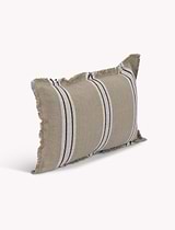 Saddlewood Cushion 30x50cm Ink Stripe