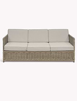 Harting 3 Seater Sofa Light Rattan