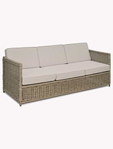 Harting 3 Seater Sofa Light Rattan
