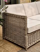 Harting 3 Seater Sofa Light Rattan