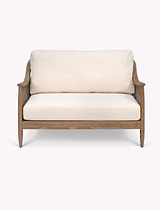 Templecombe Rattan 2 Seater Sofa Oatmeal