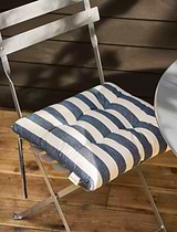 Harlton Wide Stripe Seat Pad Ink