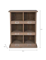 Chedworth 6 Shoe Locker Natural