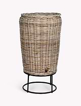 Kingscote Rattan Water Butt 200 L Grey