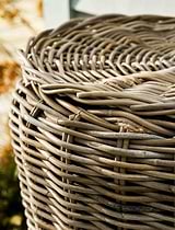 Kingscote Rattan Water Butt 200 L Grey