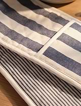 Harlton Wide Stripe Oven Glove Ink