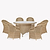 Brayford Round Dining Set Large Natural
