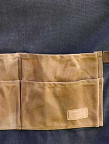 Classic Garden Apron Charcoal & Natural