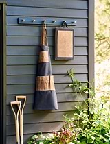 Classic Garden Apron Charcoal & Natural