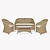 Brayford Bench Set Natural