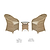 Brayford Chair Set Natural