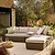 Skala Corner Sofa Set Dark Rattan