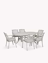 Marcham Oval 6 Seater Dining Set