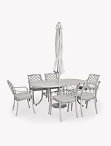 Marcham Oval 6 Seater Dining Set