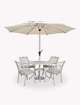 Marcham Round 4 Seater Dining Set
