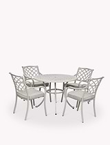 Marcham Round 4 Seater Dining Set