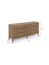 Chesterton Double Chest of Drawers Natural