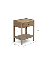 Chesterton Side Table with Drawer Natural