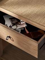 Chesterton Side Table with Drawer Natural