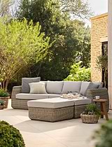Skala Corner Sofa Set Light Rattan