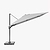 Challenger Premium Parasol 3m Square Manhattan Grey