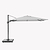 Challenger Premium Parasol 3m Square Manhattan Grey