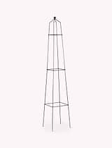 Barrington Square Obelisk Plant Support Small Raw Metal