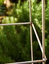 Barrington Square Obelisk Plant Support Small Raw Metal