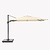Challenger Premium Parasol 3m Square Natural