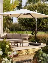 Challenger Premium Parasol 3.5m x 2.6m Natural