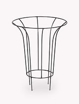 Barrington Fluted Plant Support Small Raw Metal
