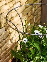 Barrington Fluted Plant Support Small Raw Metal