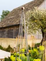 Barrington Pointed Obelisk Plant Support Large Raw Metal