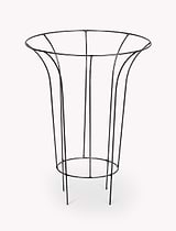 Barrington Fluted Plant Support Large Raw Metal