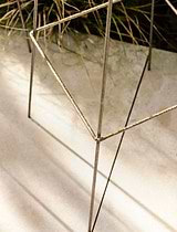 Barrington Square Obelisk Plant Support Large Raw Metal