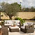Skala 3 Seater Sofa Set Dark Rattan