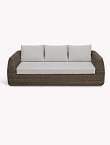 Skala 3 Seater Sofa Dark Rattan