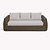 Skala 3 Seater Sofa Dark Rattan