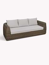 Skala 3 Seater Sofa Dark Rattan