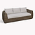 Skala 3 Seater Sofa Dark Rattan
