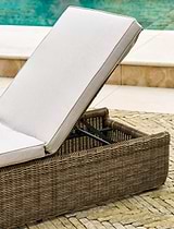 Skala Lounger Dark Rattan