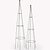 Barrington Pointed Obelisk Plant Support Set of 2 Raw Metal