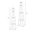 Barrington Square Obelisk Plant Support Set of 2 Raw Metal
