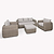 Skala 3 Seater Sofa Set Light Rattan